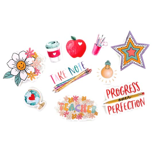Vinyl Diecut Teacher Sticker Set by Recollections™